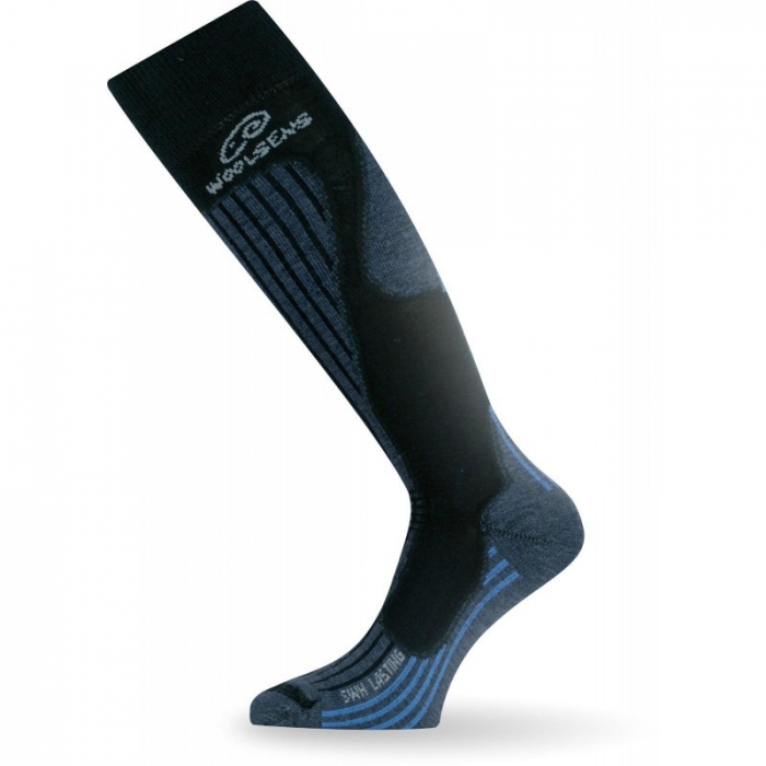 Lasting SWH ponožky, černá/tm.modrá, S